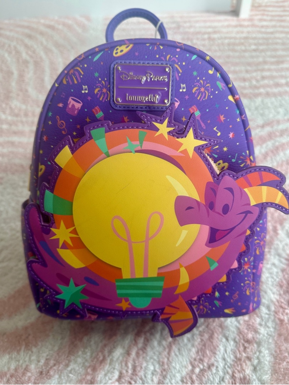 NWT: Disney Parks Loungefly Figment Festival of the Arts 2025 - Glow in the Dark